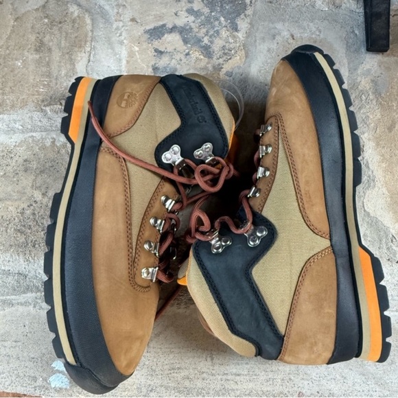 Timberland Euro Hiker Boots Men 11.5 Brown Leather Suede Hiking Boots NWOT - Picture 3 of 7